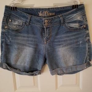 Wallflower denim shorts